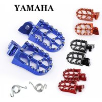 CNC Aluminum Foot Pegs Anti-Slip Wide Footrests for Yamaha YZ65 YZ85 YZ125 YZ250 YZ250F YZ125X YZ450F WR250F WR450F Dirt Bike