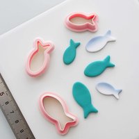 3 Sizes Cute Fish Soft Pottery Polymer Clay Cutter | Earrings Cutting Mold | DIY Earring Jewelry Pendant Clay Cutters Tools