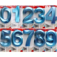 1pcs 0-9 Number Digital Candles Cake Decorations Romantic Blue Pink Candles Topper for Kids Happy Birthday Baby Shower Creative