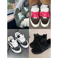 Top Laces Suitable for Knu Skool Bread Shoes Wide Cotton Shoe Laces in White Black Brown for Shoe Accessories