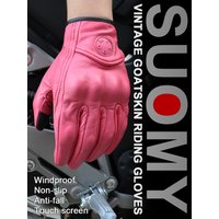 AliExpress SUOMY Suomy Women Pink Motorcycle Gloves Touch Screen Leather Electric Bike Glove Cycling Full Finger Motocross Luvas Da Motocicleta