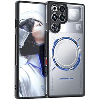 Clear Case for Red Magic 11 Pro/11 Pro Plus, TPU Black Bumper + PC Transparent Back, Shockproof Protective for Red Magic 11 Pro