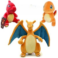 New Kawaii Charizard Soft Plush Toys Charmeleon Cute Anime Figure Cool Stuffed Animals Peluche Dolls Charmander Birthday Gifts