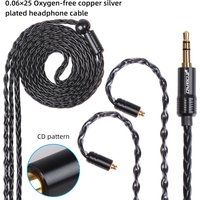 8core MMCX 2Pin 0.78mm Earphone Cable with 3.5 Gold-Plated Plug Balanced Headset Audio Jack Cable For SE315 SE425 LS50