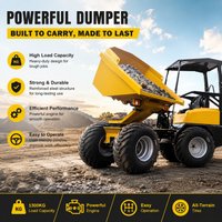 Hydraulic Gas Motor Power Wheelbarrow Barrow Motorized 4 Wheels Mini Truck 4x4 Small Dumper