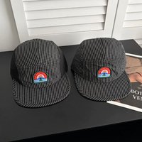 5 Panel Baseball Cap Mesh Nylon Breathable Color Block Hat for Men Women Running Hiking Camping Outdoor Sport Cap