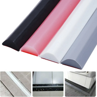Bathroom Water Stopper Water Retaining Bendable Strip Dry Wet Separation Silicone Seal Strip Blocker Shower Dam Flood Barrier