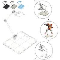 6" Adjustable Action Figure Stand Assembly Display Holder Base Doll Model Support Stand for HG RG SD SHF Gundam 1/144 Toys Color