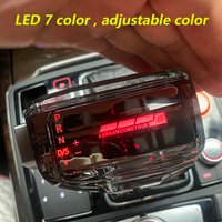 LED Crystal Gear Shift Knob Shifter Lever Replacement for SEAT Ibiza Leon Altea Alhambra Arona Tarraco Toledo Auto Interior Part