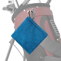 Golf Towel Golf Ball Cleaning Towel with Carabiner Clip Training Aid Golf Accessories Wiping Cloth for Outdoor Sport Cleaning