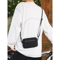 Lightweight Small Crossbody Bag for Men And Women Suitable for Outings Youth Fashion Korean Style Nylon Material Zip Closure
