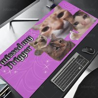 I Missed My Trigger Funny Design Mouse Pad Game Mat Large Size Computer Offices Mousepad Anti-slip Playmat Party Friendly Rug