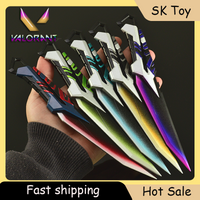 22cm Valorant ORAรInstant Military Knife Melee Sword with Case Desktop Game Ornament Metal Military Command Knife Collections