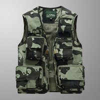 Outdoor Waistcoats Climbing Vests Jackets Multi-pocket Fishing Photography Vests Men Mesh Breathable camp Vests Coats 2023