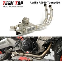 Rura wydechowa ze stali nierdzewnej do motocykla Aprilia RS660 Tuono660, układ wydechowy, wyścigowy tłumik, wydech pod ramę, Moto