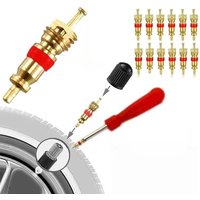 1set Tire Valve Core Screwdriver Tool Multifunctional Tire Valve Stem Tool Standard & Large Bore Tyre Nipple Core Removal Inser