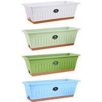 Window Box Flower Planter Vegetable Planter Box Rectangular 50x19x16cm with
