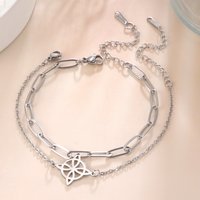 LIKGREAT Irish Witch Knot Bracelet for Women Men Stainless Steel Celtics Knot Jewelry Witchcraft Talisman Birthday Gift