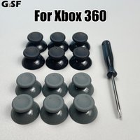 GSF 1Set Black Gray 3d Analog Stick for Xbox 360 Controller Thumbsticks Caps for X box 360 Gamepad Repair Parts with Tool