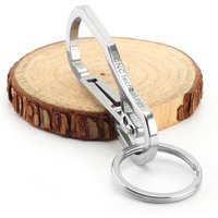 Titanium Heavy Duty Carabiner Keychain EDC Quick Release Hooks With Titanium Key Ring