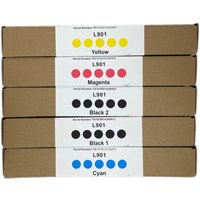 A set of ink cartridges 5 Compatible with Afinia Label Afinia L901/CP950 Ink memjet memjet AFINIA cp950 L901 label