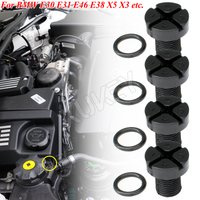 4pcs For BMW E30 E31 E34 E36 E38 E39 E46 M3 X5 X3 Coolant Expansion Tank Bleeder Screw 17111712788 Radiator Hose Vent Clip Plug
