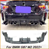 Dry Carbon Fiber Car Rear Bumper Diffuser For BMW 2 Series G87 M2 Coupe Car Rear Diffuser Splitter Lip Bodykits 3 Fins M2 G87 image 4