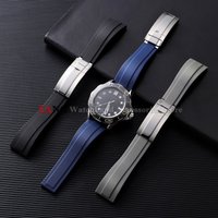 20mm Silicone Strap for Rolex Water Ghost Daytona Submariner for Rolex Rubber Silicone Watchbands Waterproof Wristband Bracelets