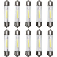 10Pcs C5W C10W LED Bulb Canbus 31mm 36mm 39mm 41mm Festoon Led Car Interior Light Dome Reading License Plate Lamp 12V Auto White