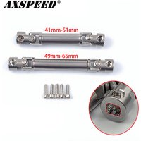 AXSPEED Stainless Steel Center Drive Shaft 41-51mm 49-65mm for 1/18 RedCat Ascent RC Rock Crawler Car Upgraded Parts