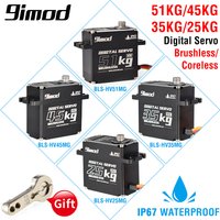 9imod RC Servo 35kg 45kg 25kg 51kg Metal Waterproof Brushless Servo Motor For Servo RC 1/10 1/8 Traxxas TRX4 Axial SCX10 RC Car