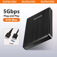 SUNKANDI 2.5 Inch Hard Drive Enclosure, 5Gbps USB 3.0 to SATA III 5Gbps High-Speed Transmission for 7-9.5MM HDD SSD Enclosure