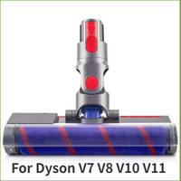 HOMEFISH Vacuum Cleaner Electric Floor Brush Suction Head For Dyson V7 V8 V10 V11 V15 Cordless Stick Vacuum Cleaners Parts