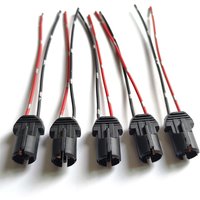 5Pcs/lot ABS T10 W5W Socket Connector Female Plug Base Adapter Compatible With WY5W 147 168 192 501 LED Bulbs Copper Wires