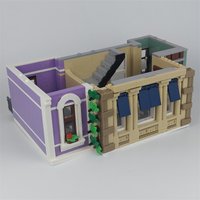 House Model Classic Street View Police Station Architecture Toys Building Blocks High Quality Bricks 10278 1661 Christmas Gifts