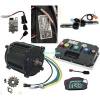QS180 90H 72V 84V 96V 8000W Mid-Drive Encoder Electric Motor Kits With FarDriver ND72850/ND961200/ND841200/ND961800 Controller