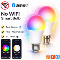 Tuya Bluetooth Smart Bulb Alexa Led Lamp E27 RGB Smart Light Bulbs 110V 220V Smart Lamps For Google Assisatnt Smart