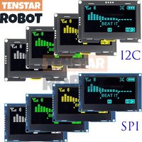 2.4" 2.42 Inch 128x64 OLED LCD Display Module SSD1309 12864 4 Pin IIC I2C SPI Serial Interface
