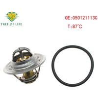 87c Engine Coolant Thermostat For VW Jetta Golf MK4 MK5 MK6 Coupe Beetle Passat B5 B6 Polo Sharan Audi A3 A4 A6 TT 050121113C
