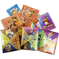 10Pcs English Colorful Pokemon Cards Colorful GX EX Laser Trainer Cards Collection Battle Shining Booster Toys