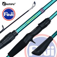BIUTIFU Spinning Casting Mini Travel Lure Fishing Rods Max Fuji Guide Action 5-30g Fast Ultralight Baitcasting Carbon Rock Pole