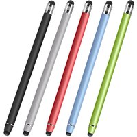 5Pcs Tablet Pen Universal Pencil Touch Stylus Double Dual Silicone Head For iPad iPhone Samsung Huawei Lenovo Smart Phone