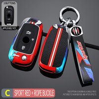 2 3 Bottons Racing Style Car Key Case Fob Cover for Opel Astra K Vauxhall for Buick Verano GT Excelle 2015 2016 2017 2018 2019