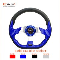 Universal Car Sport Steering Wheel Racing Type High Quality 13 Inches 320MM Aluminum PU 4 Color D Styling