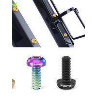AliExpress NONE RISK 2pcs/box Road Mountain Titanium Alloy Bike Bicycle M5x12 Water Bottle Cage Fixing Bolts Air Pump Holder Bracket Fixed Screw