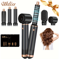 5 in 1 Electric Hair Dryer Comb Hair Straightener Comb Negative Ion Curling Iron Styling Tools Multifunctional Hot Air Brush
