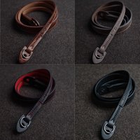 125cm Handmade Genuine Leather Camera Strap for Leica Fuji Sony Nikon Canon Camera Shoulder Sling Belt
