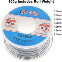 Solder Wire Tin 0.5/0.6/0.8/1.0/1.2/1.5/2.0mm Roll Clean Rosin Welding Core Soldering Wire Flux Reel Tube CF-10 image 3