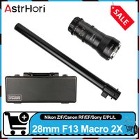 AstrHori 28mm F13 Macro 2X Full Frame Specialty Macro Probe Lens 90 Degree/Straight Version Waterproof Frond End Camera Lens