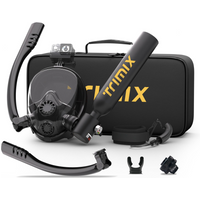 TRIMIX Mini Scuba Lung Tank 0.5L With Snorkeling Mask Support Up to 10 Minutes Underwater Breathe 5 Meter Depth